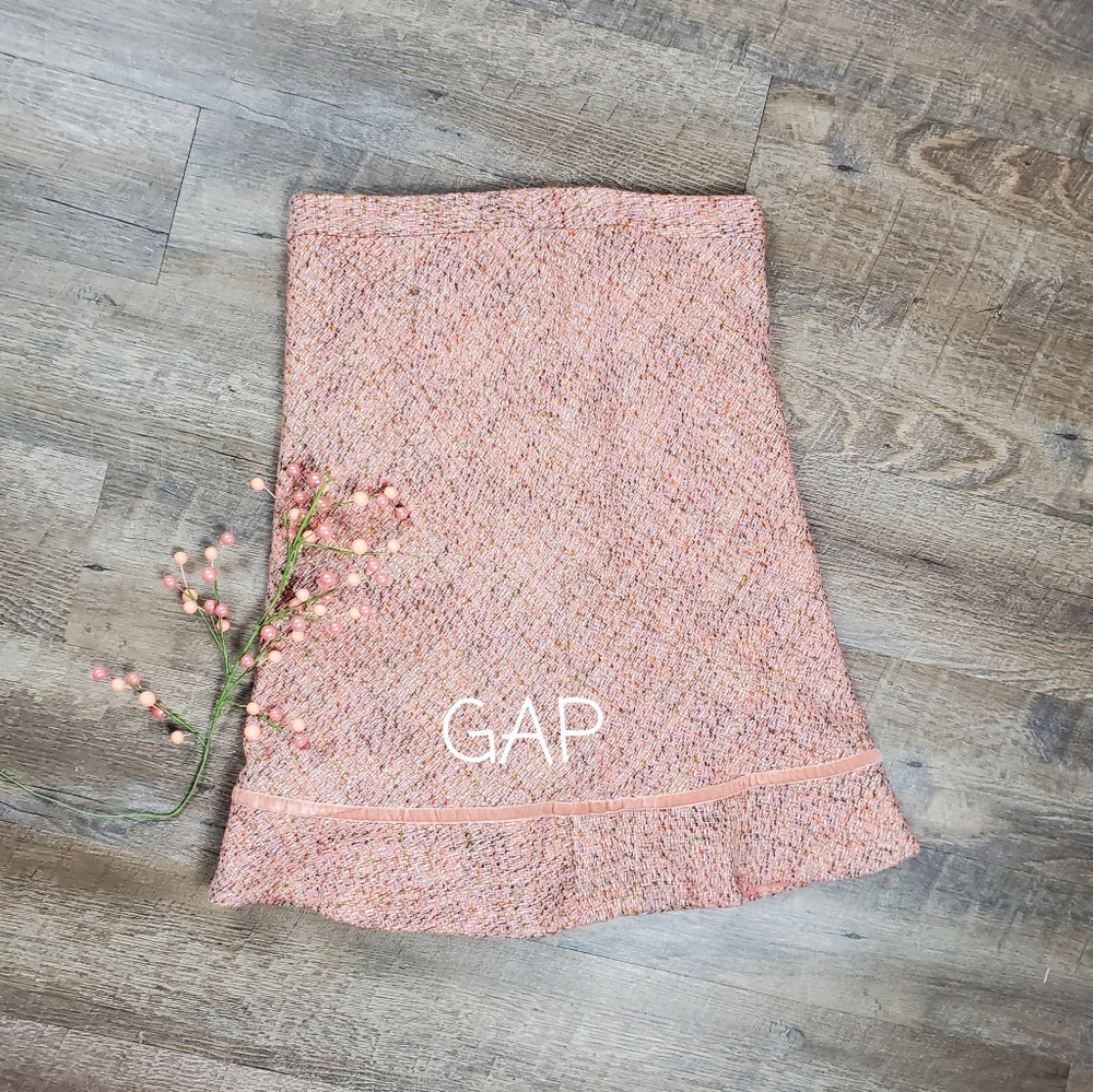 GAP WOOL BLEND MIDI SKIRT, SIZE 6